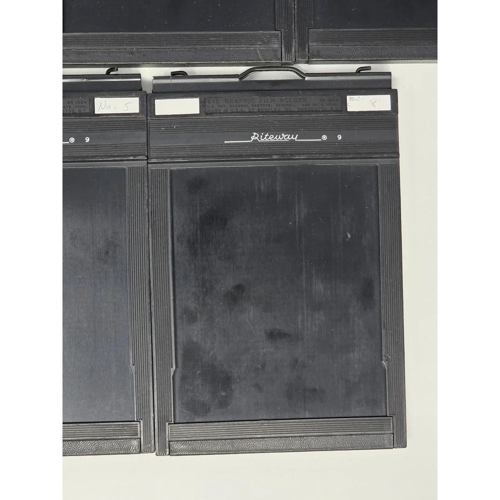 Riteway 4x5 Graphic Film Holder Lot of 5 Graflex 1284 Large Format Photography